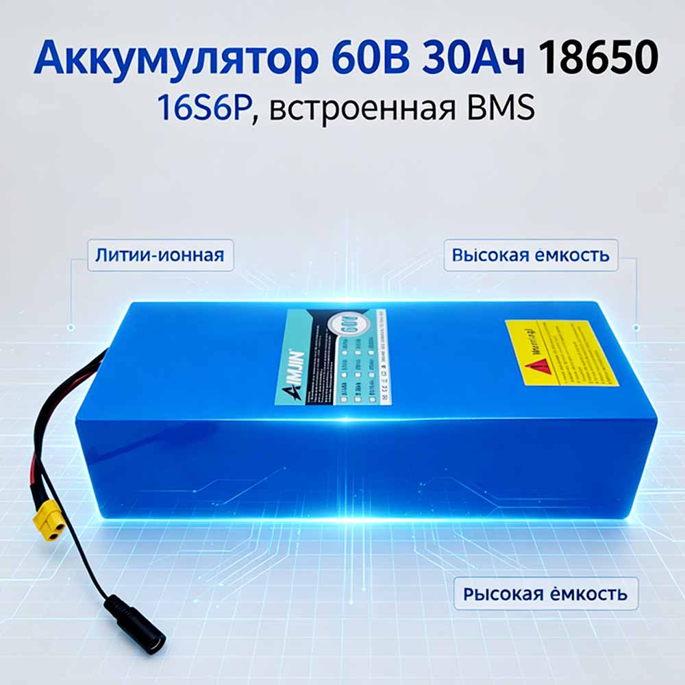 Built-in BMS 18650 16S6P 60V 3 - 60V 30Ah Electric Scooter Battery 评论和价格